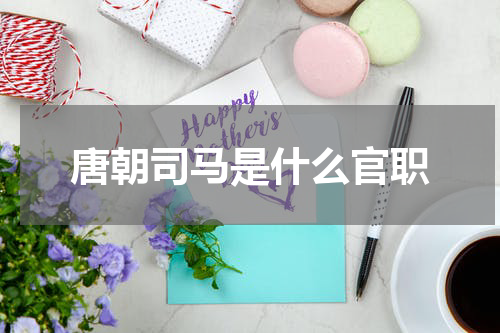 唐朝司马是什么官职