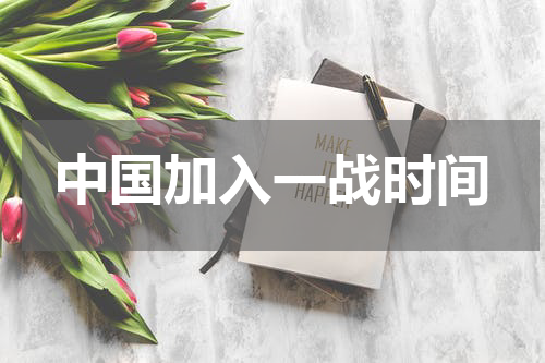 中国加入一战时间