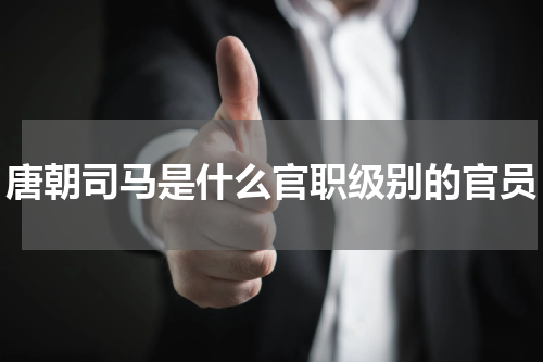 唐朝司马是什么官职级别的官员