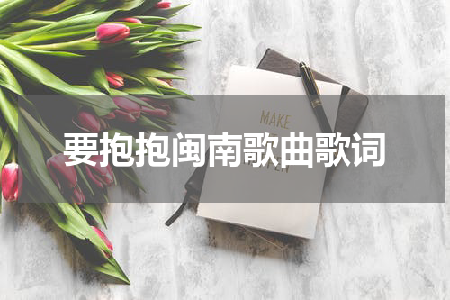 要抱抱闽南歌曲歌词