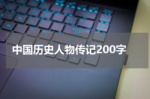 中国历史人物传记200字