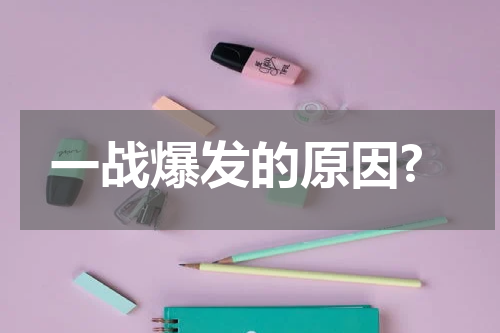 一战爆发的原因?