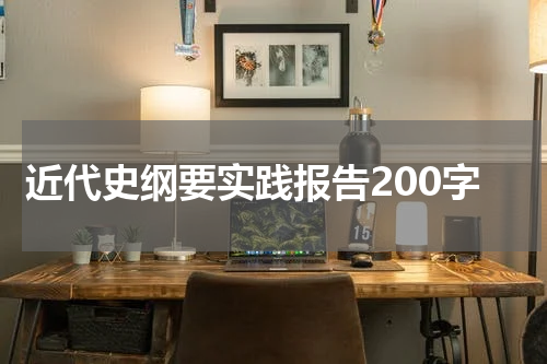 近代史纲要实践报告200字