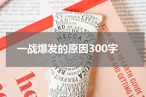 一战爆发的原因300字