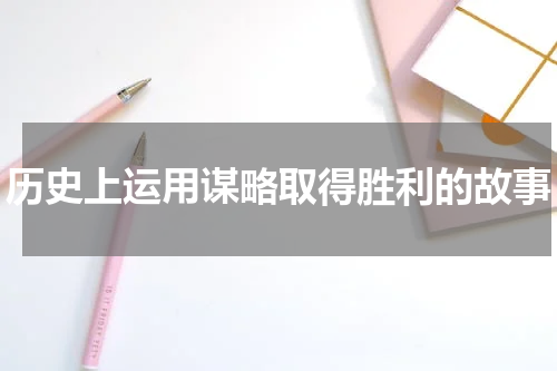 历史上运用谋略取得胜利的故事