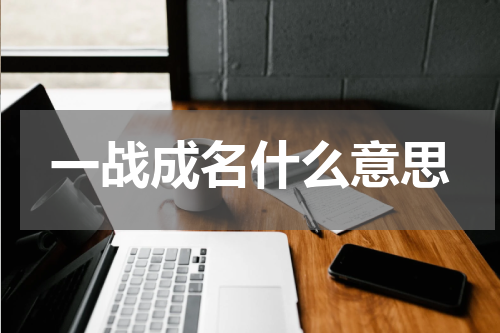一战成名什么意思