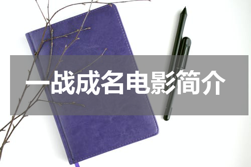 一战成名电影简介