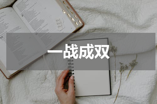一战成双