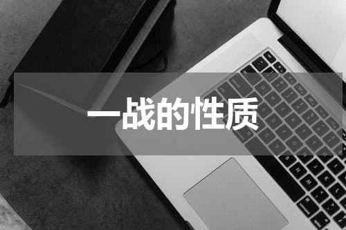 一战的性质