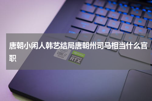唐朝小闲人韩艺结局唐朝州司马相当什么官职