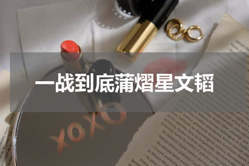 一战到底蒲熠星文韬
