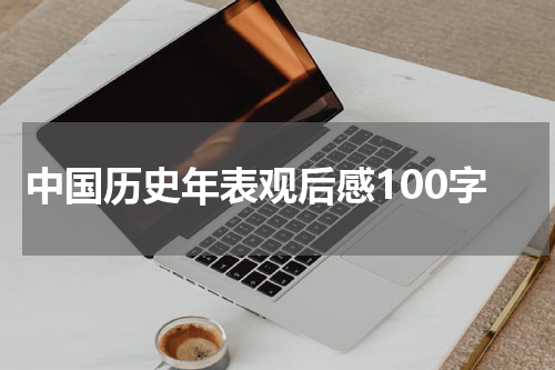 中国历史年表观后感100字