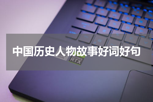 中国历史人物故事好词好句