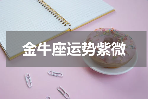 金牛座运势紫微