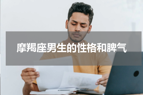 摩羯座男生的性格和脾气