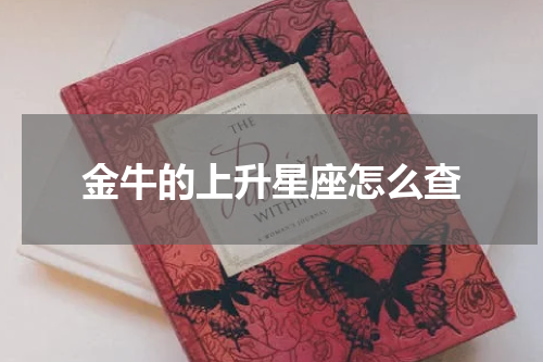 金牛的上升星座怎么查