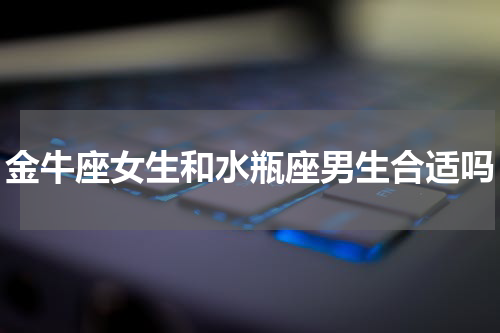 金牛座女生和水瓶座男生合适吗