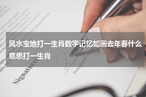 风水宝地打一生肖数字记忆如画去年春什么意思打一生肖