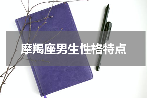 摩羯座男生性格特点
