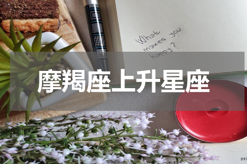 摩羯座上升星座