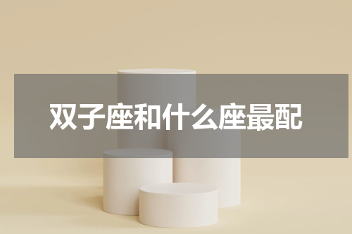 双子座和什么座最配