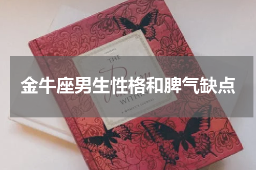 金牛座男生性格和脾气缺点