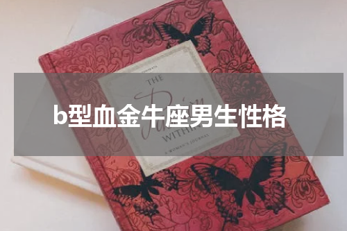 b型血金牛座男生性格