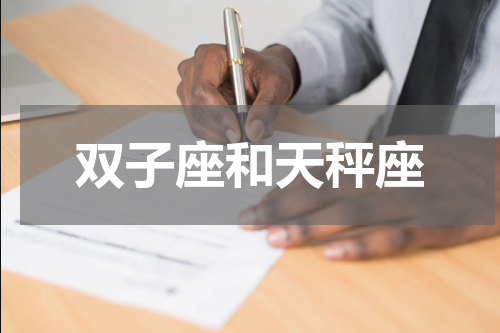 双子座和天秤座