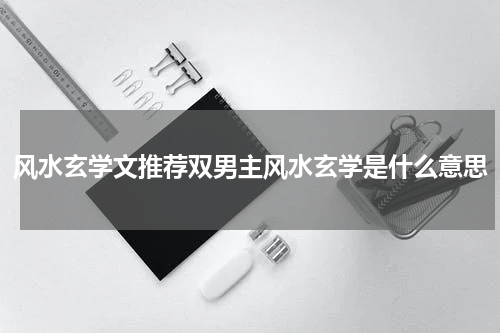 风水玄学文推荐双男主风水玄学是什么意思
