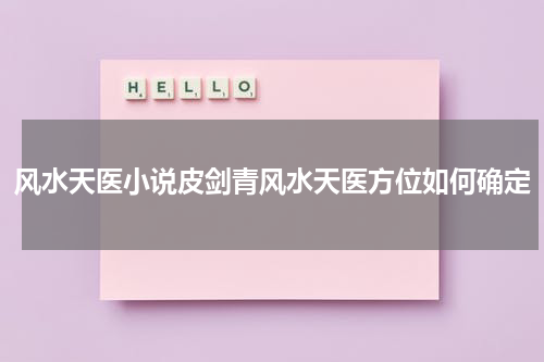 风水天医小说皮剑青风水天医方位如何确定