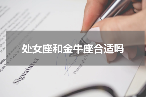 处女座和金牛座合适吗