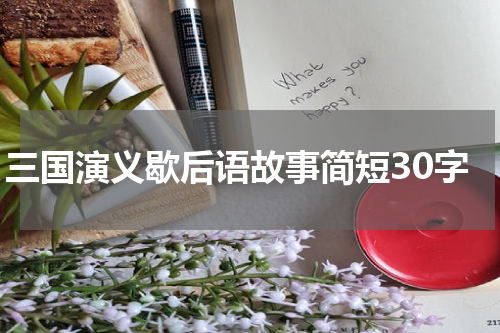 三国演义歇后语故事简短30字