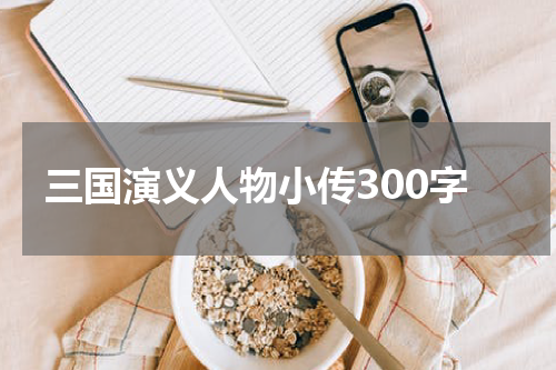 三国演义人物小传300字