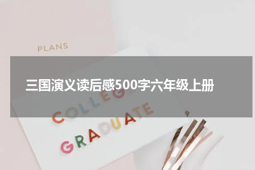 三国演义读后感500字六年级上册