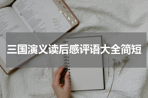 三国演义读后感评语大全简短