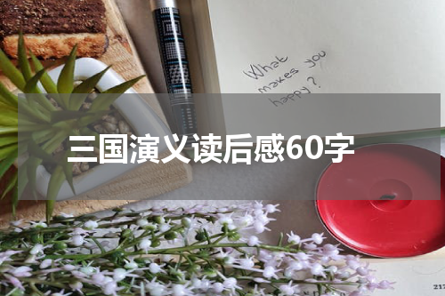 三国演义读后感60字