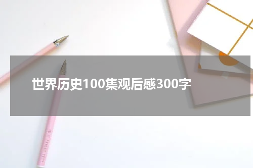 世界历史100集观后感300字