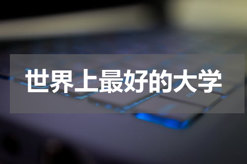 世界上最好的大学