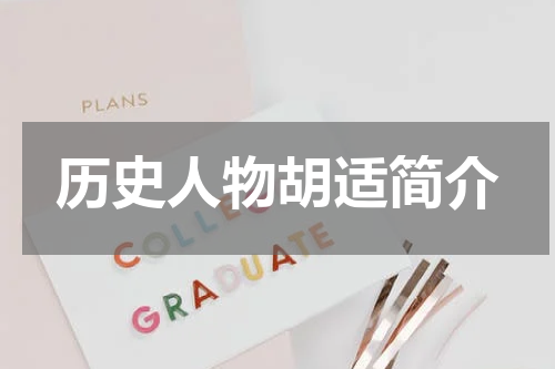 历史人物胡适简介