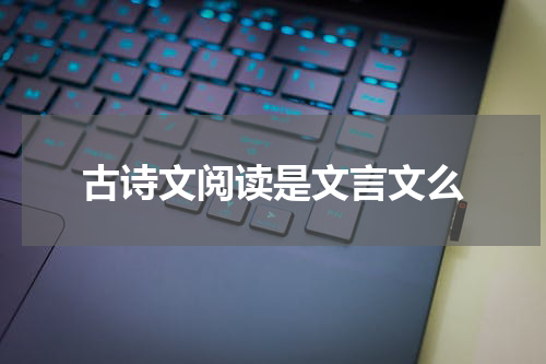 古诗文阅读是文言文么