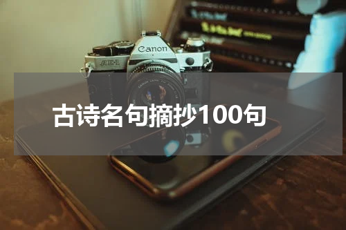 古诗名句摘抄100句
