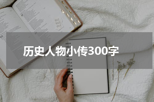 历史人物小传300字