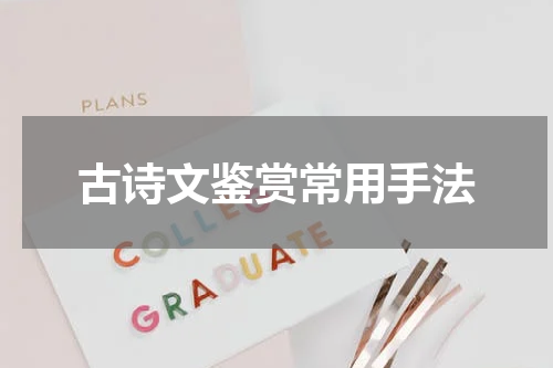 古诗文鉴赏常用手法