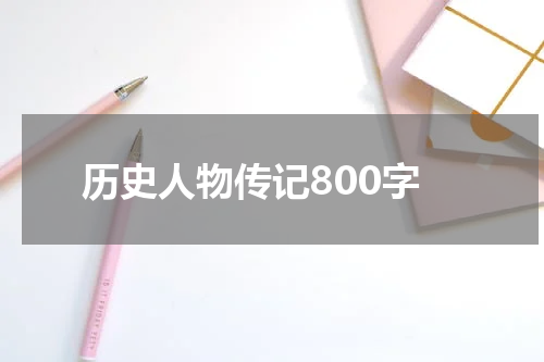历史人物传记800字