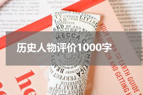 历史人物评价1000字