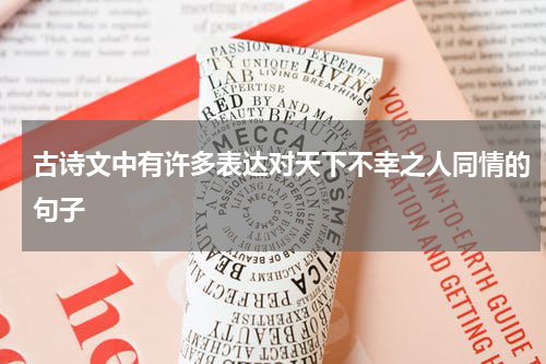 古诗文中有许多表达对天下不幸之人同情的句子