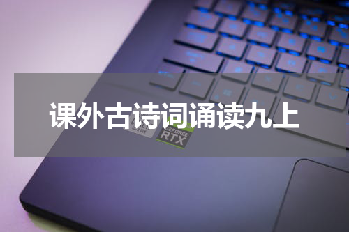课外古诗词诵读九上