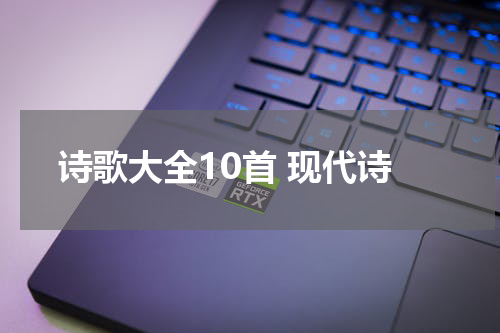 诗歌大全10首 现代诗