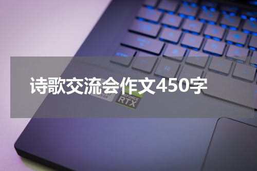 诗歌交流会作文450字