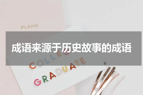 成语来源于历史故事的成语